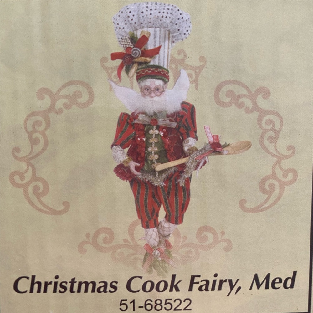 MARK ROBERTS CHRISTMAS COOK FAIRY, MED